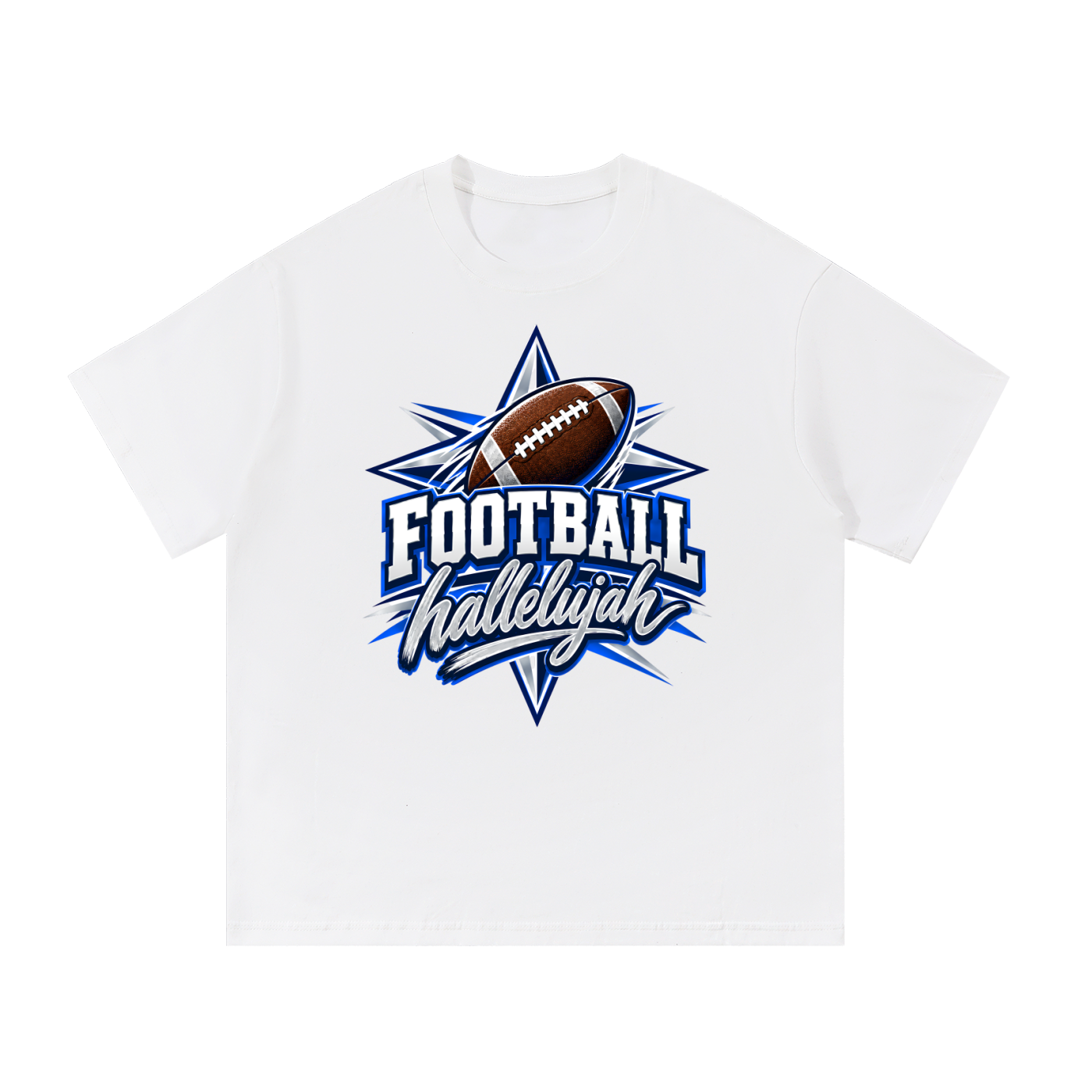 Hallelujah Football Cotton T-Shirt