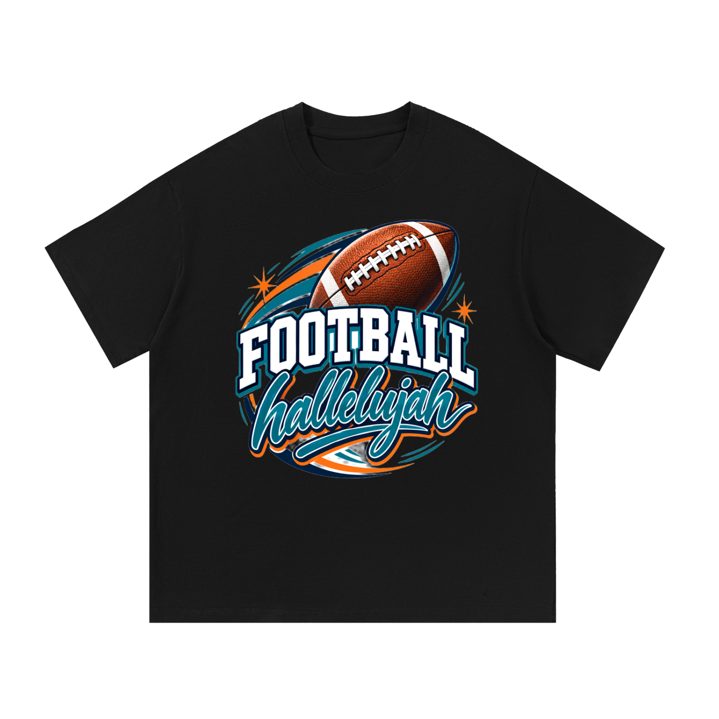 Hallelujah Football Cotton T-Shirt