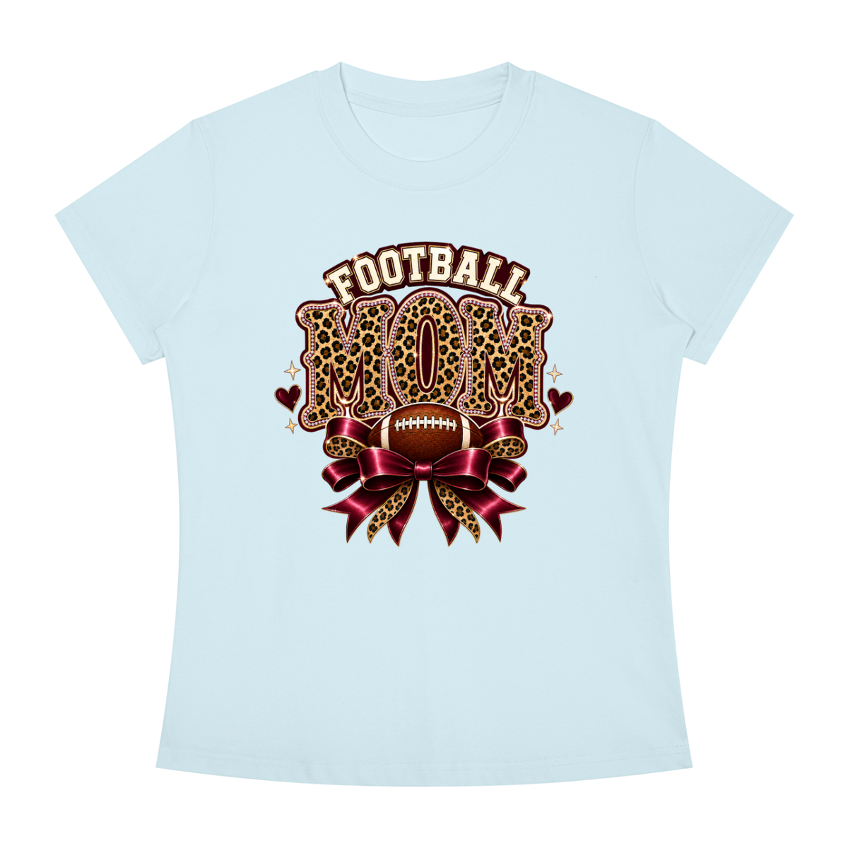 Football Mom Slim Fit Crewneck T-Shirt