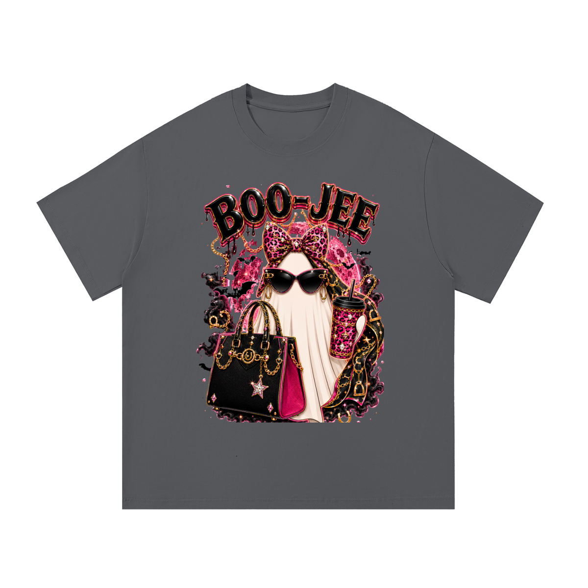 Pink Boo-Jee Cotton T-Shirt