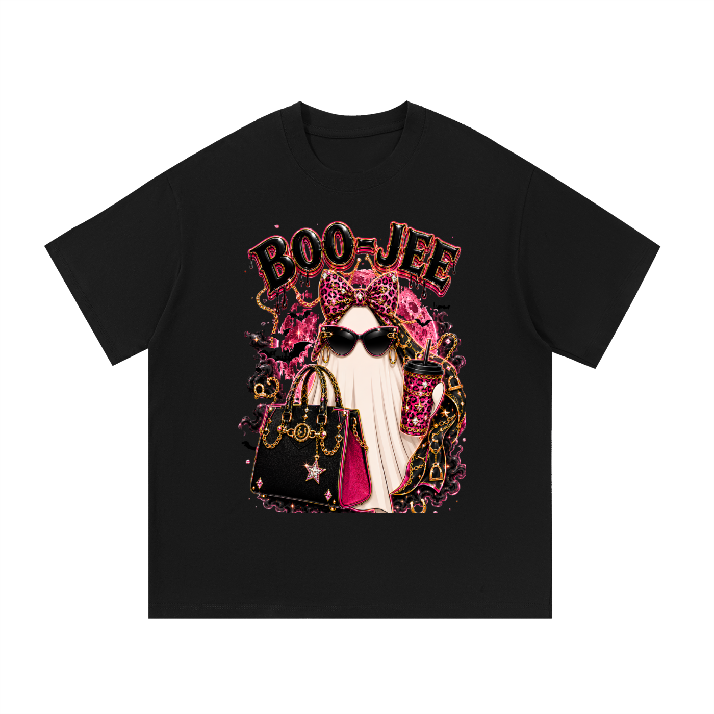 Pink Boo-Jee Cotton T-Shirt