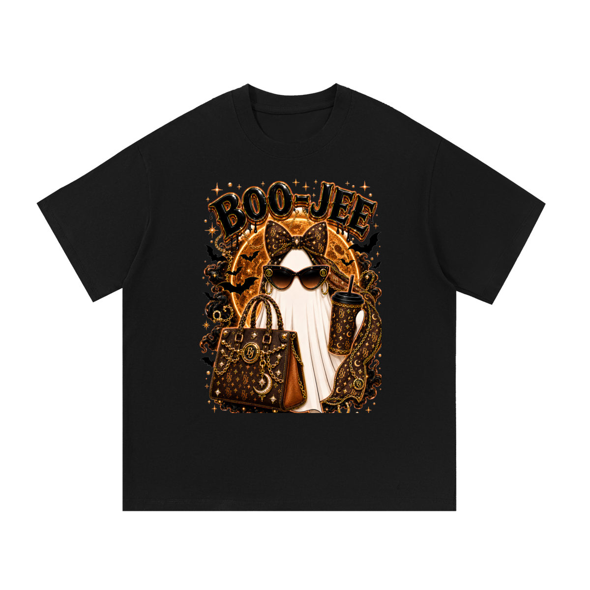 Brown Boo-Jee Cotton T-Shirt