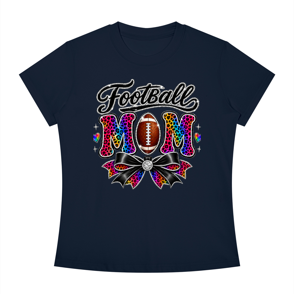 Football Mom Slim Fit Crewneck T-Shirt