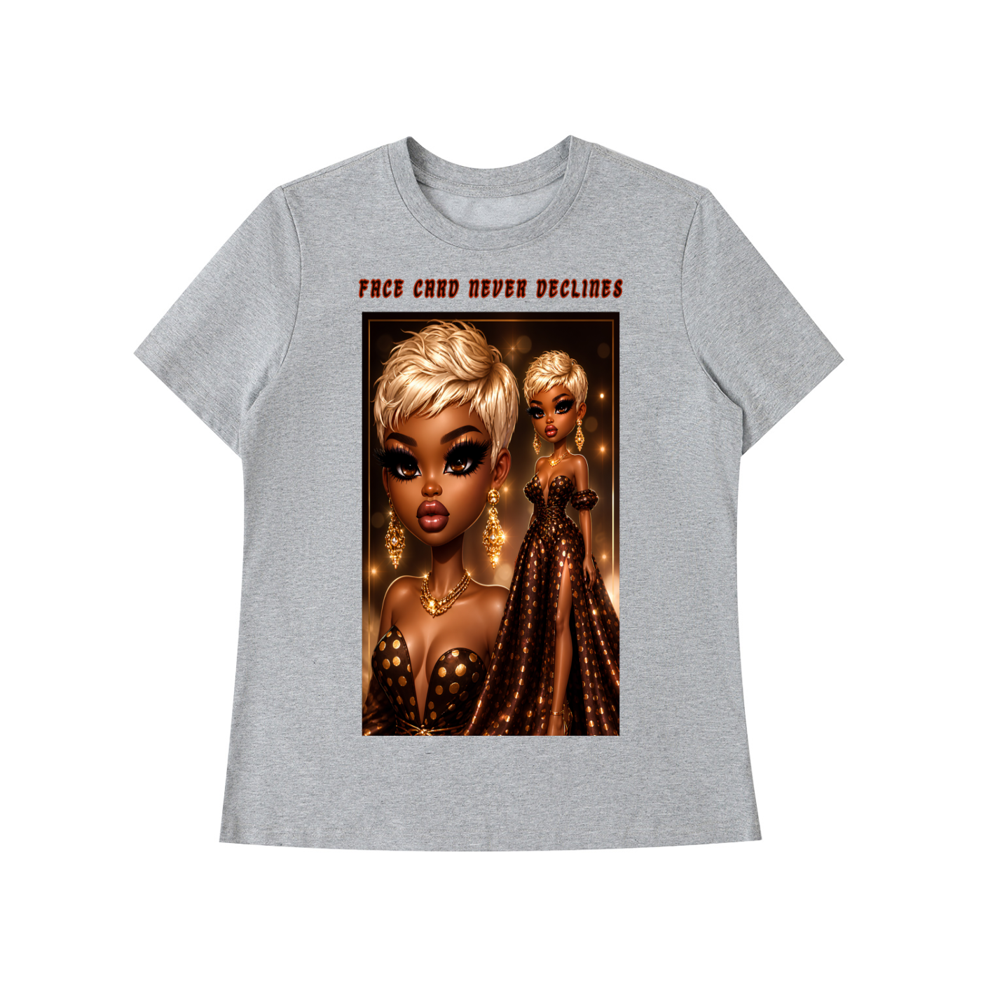 Met Gala Baddie Shoulder T-Shirt