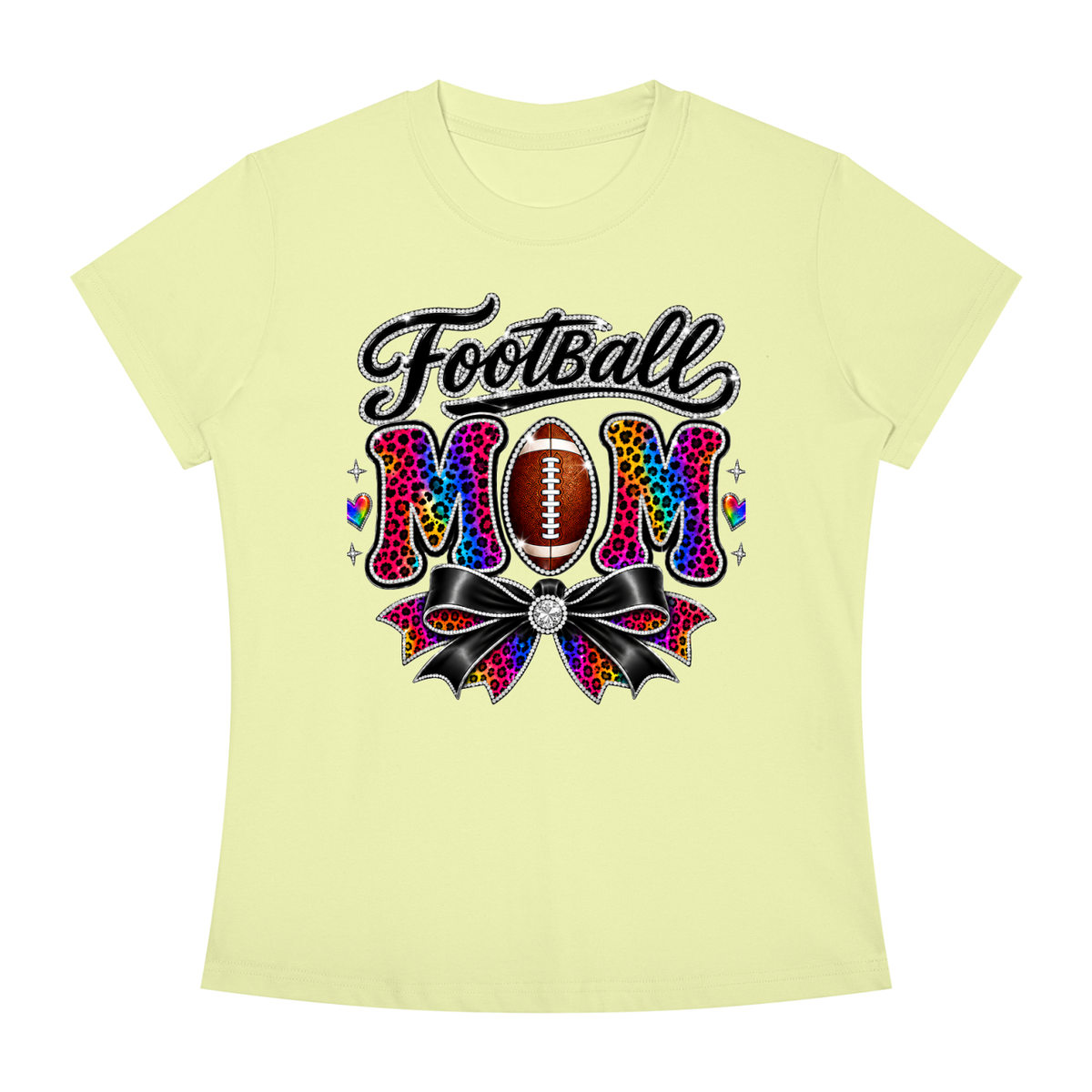 Football Mom Slim Fit Crewneck T-Shirt
