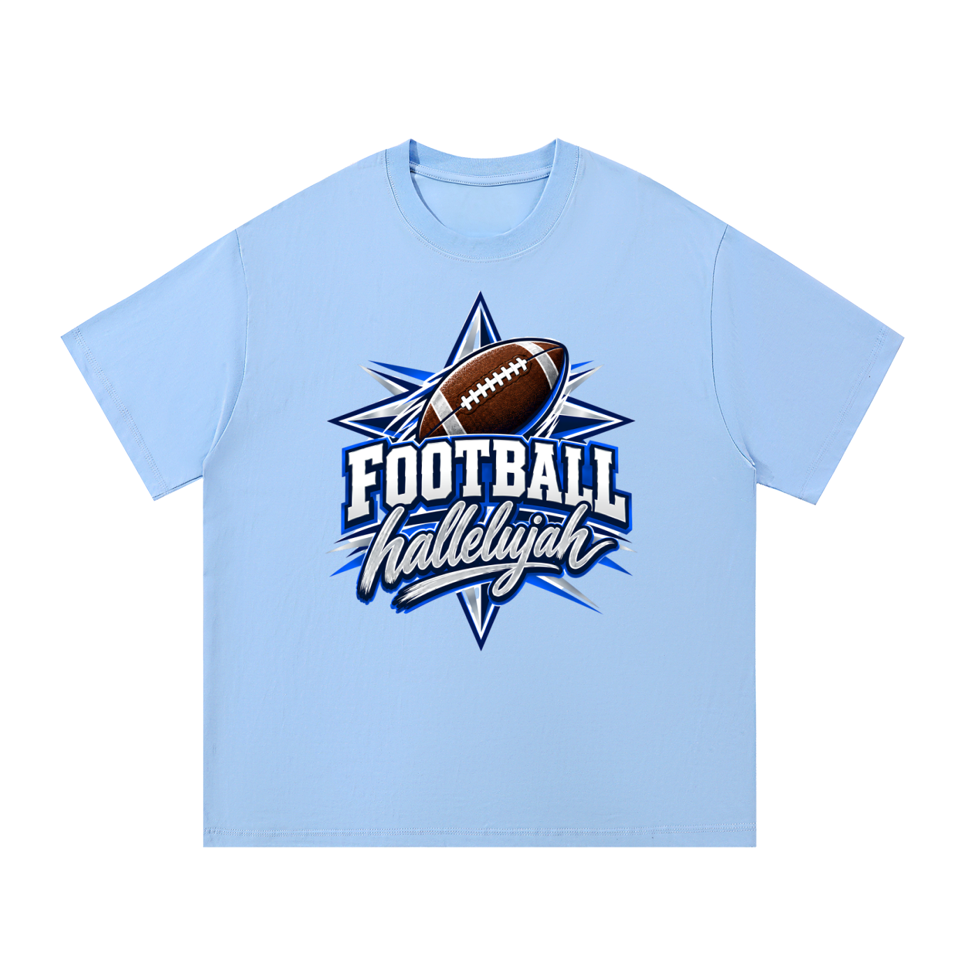 Hallelujah Football Cotton T-Shirt
