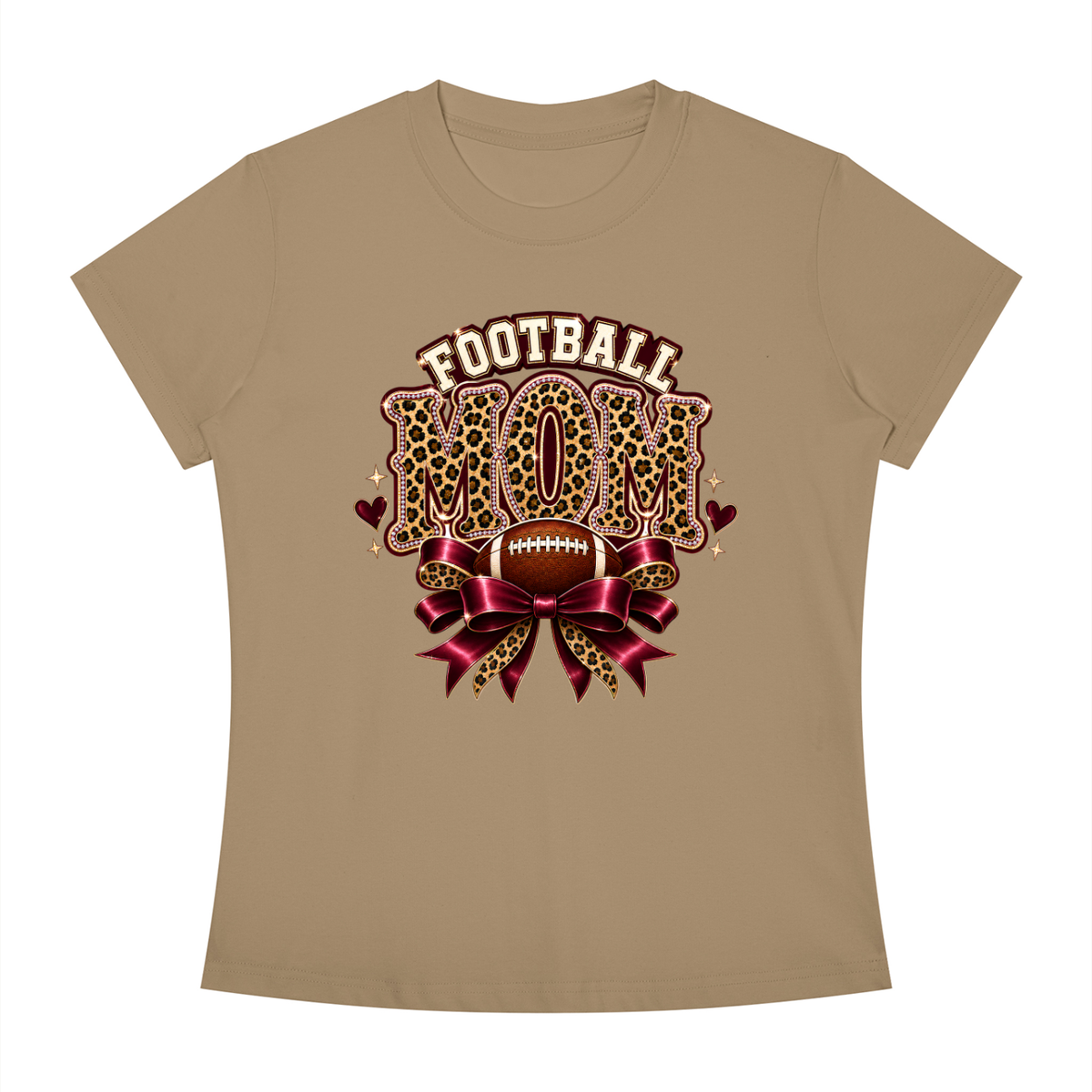 Football Mom Slim Fit Crewneck T-Shirt