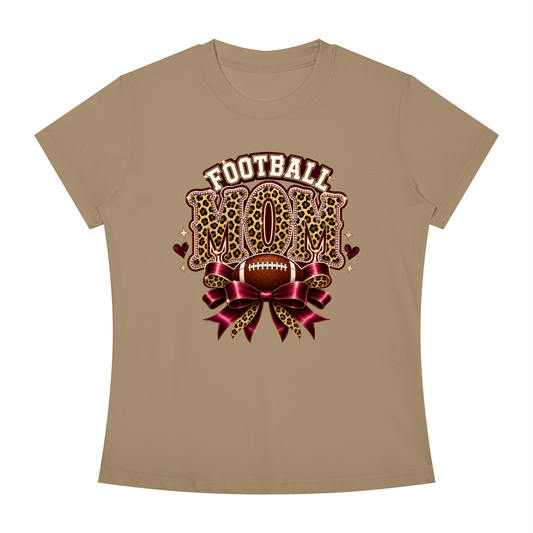 Football Mom Slim Fit Crewneck T-Shirt