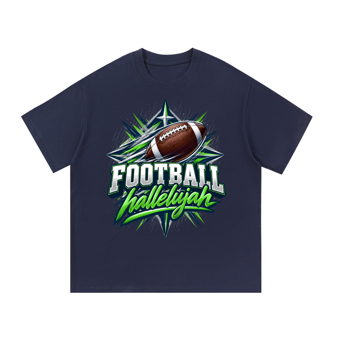 Hallelujah Football Cotton T-Shirt