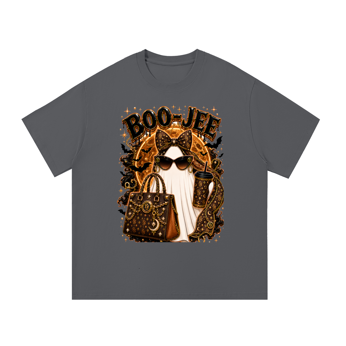 Brown Boo-Jee Cotton T-Shirt