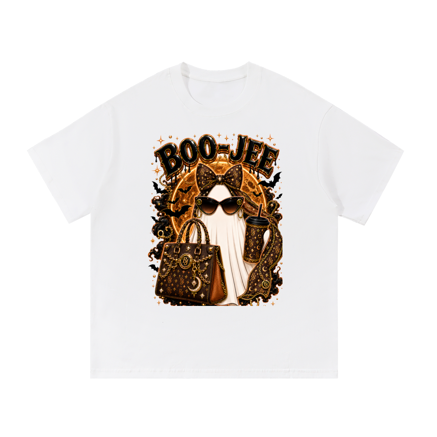 Brown Boo-Jee Cotton T-Shirt