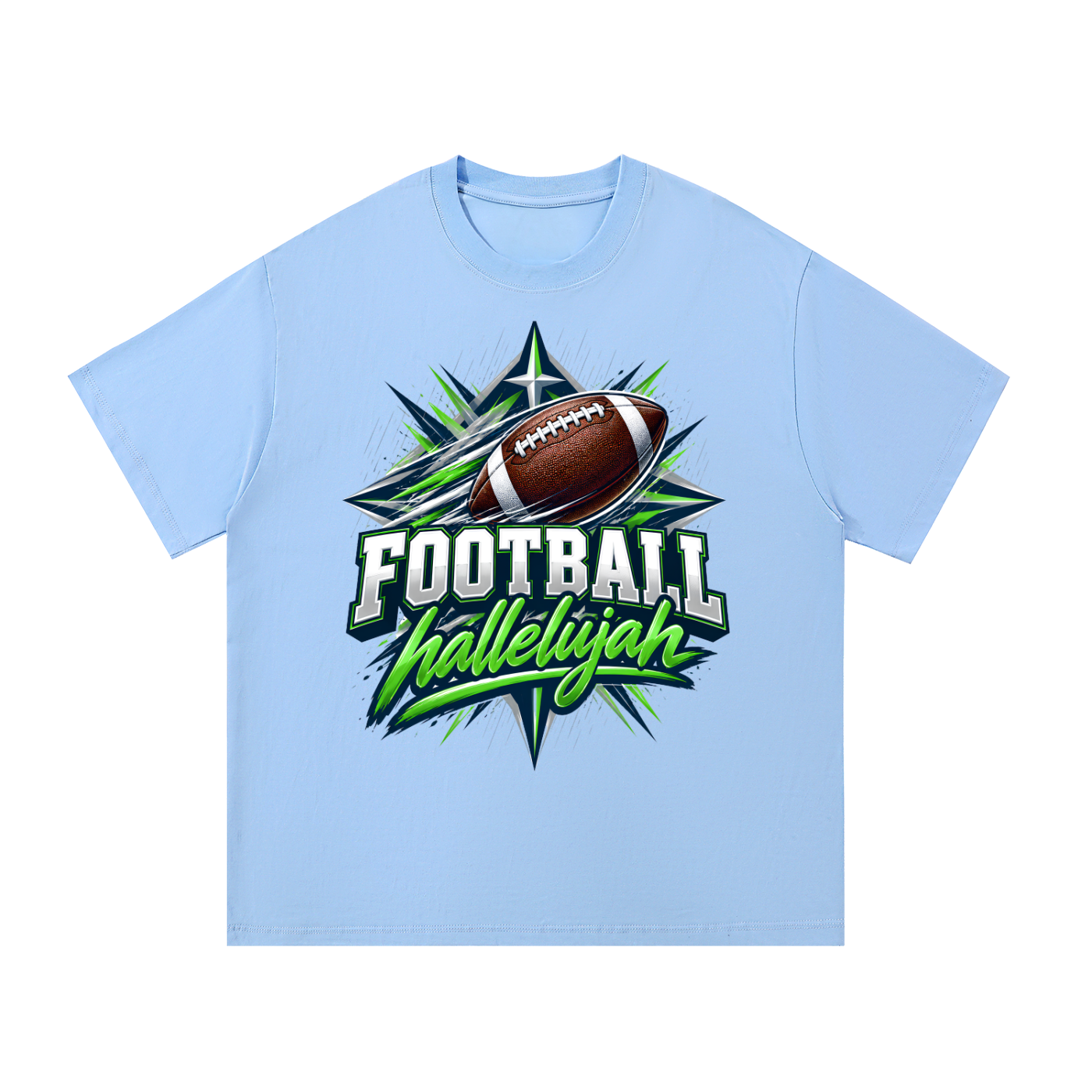 Hallelujah Football Cotton T-Shirt