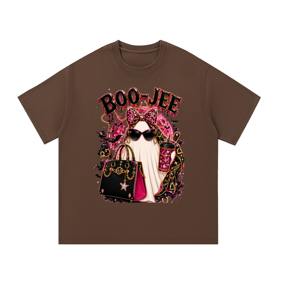 Pink Boo-Jee Cotton T-Shirt