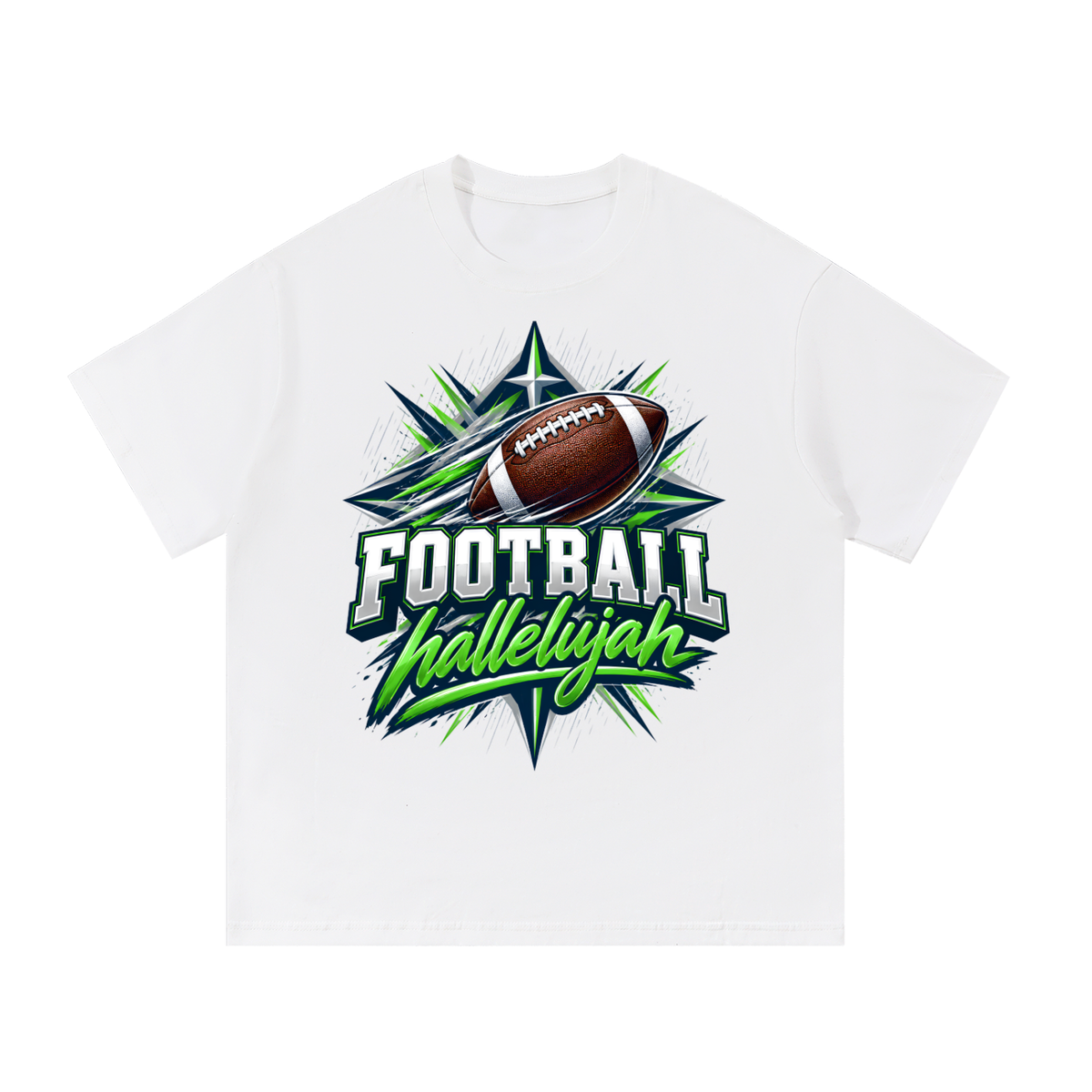 Hallelujah Football Cotton T-Shirt