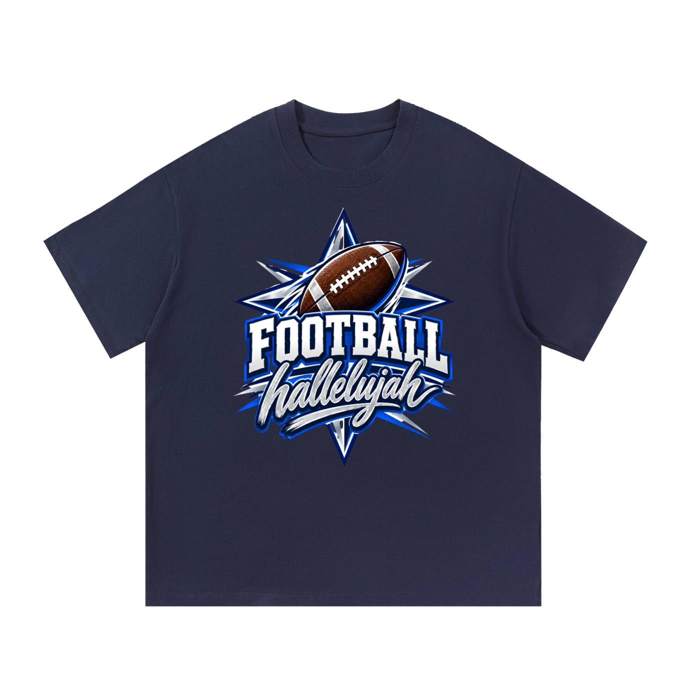 Hallelujah Football Cotton T-Shirt