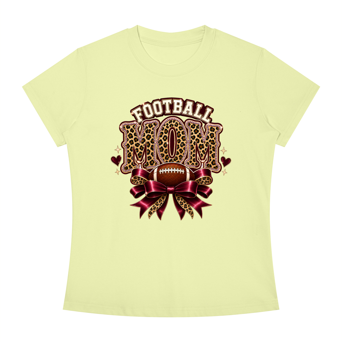 Football Mom Slim Fit Crewneck T-Shirt