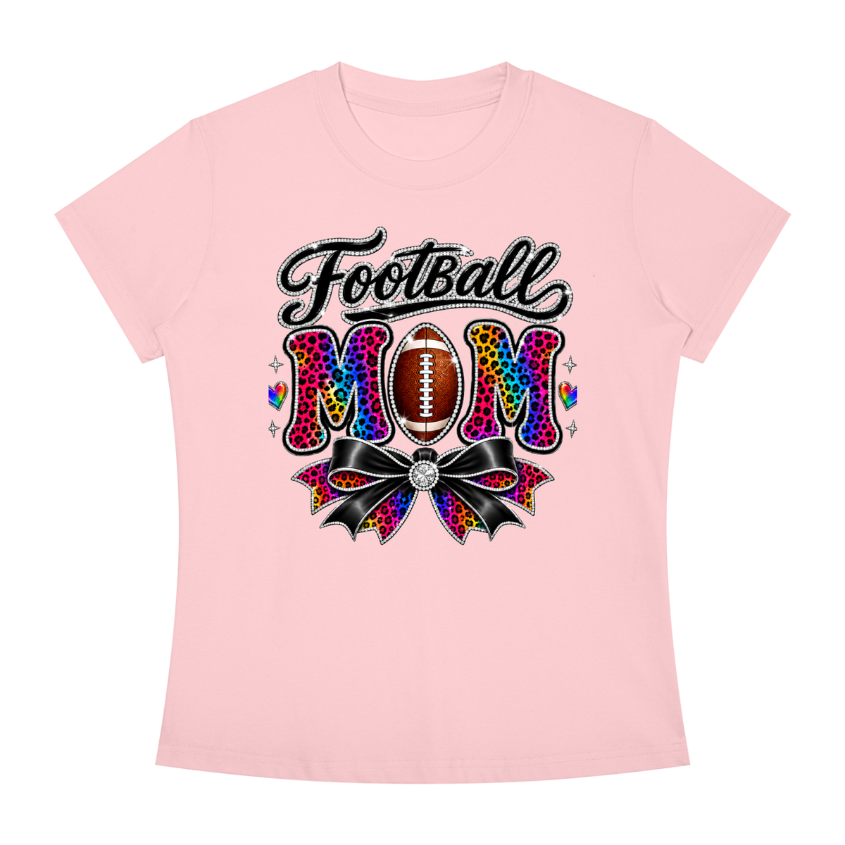 Football Mom Slim Fit Crewneck T-Shirt