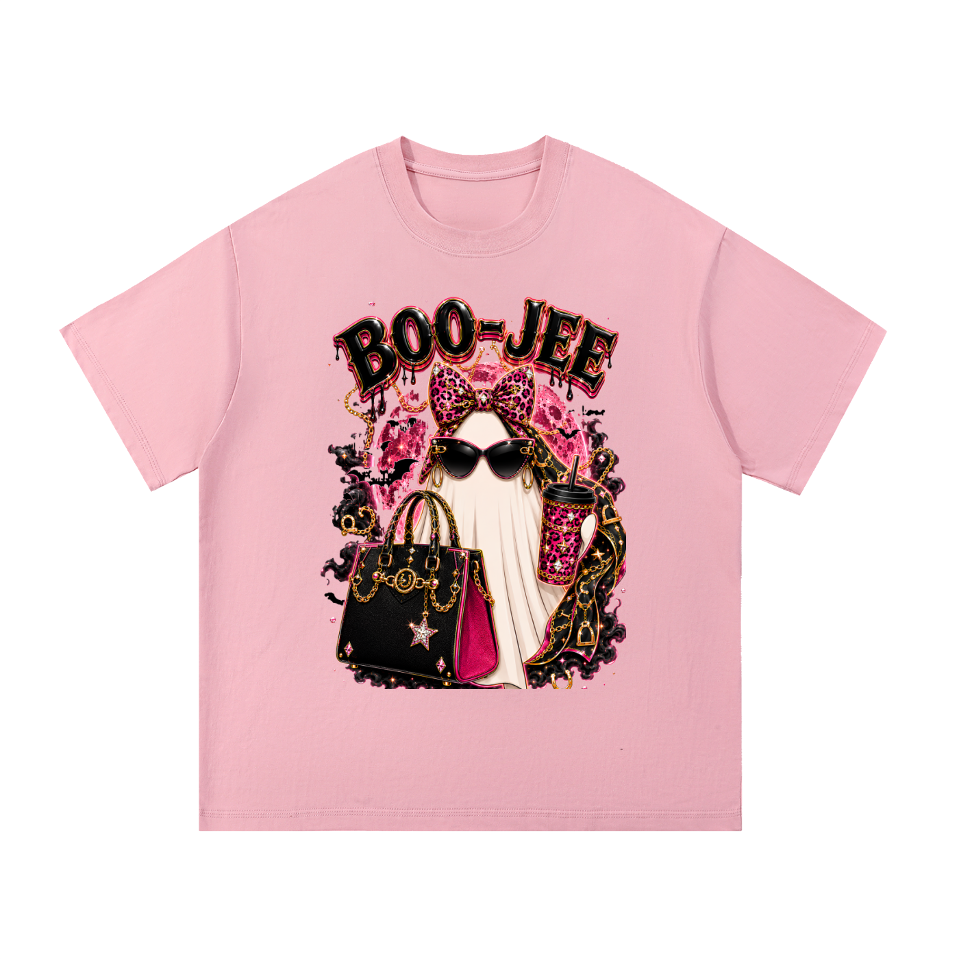Pink Boo-Jee Cotton T-Shirt