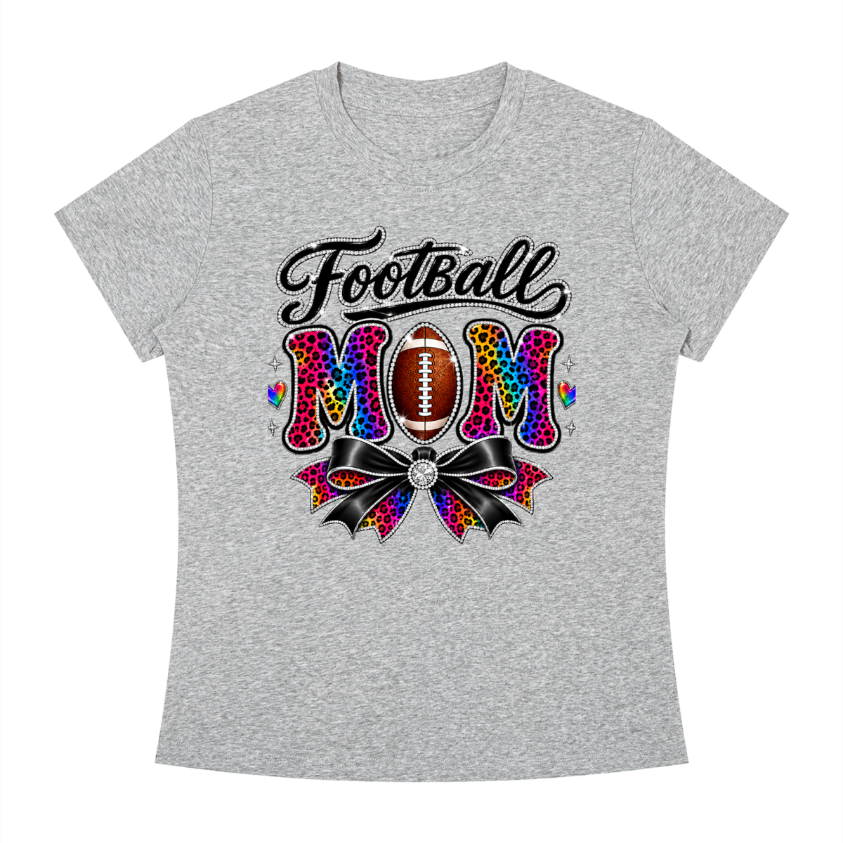 Football Mom Slim Fit Crewneck T-Shirt