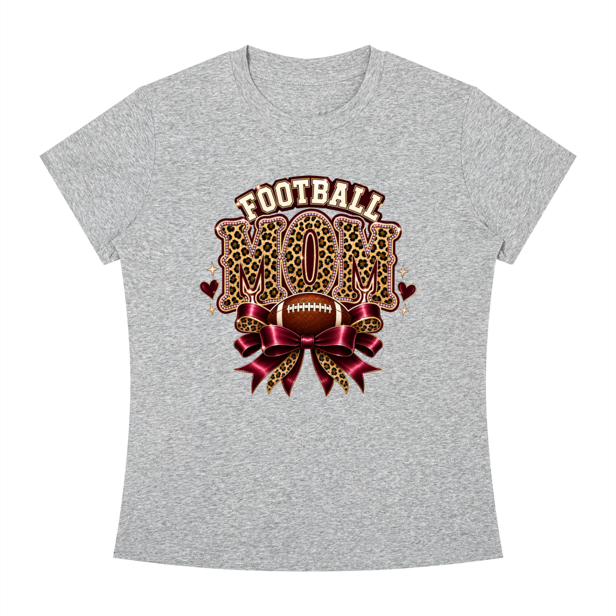 Football Mom Slim Fit Crewneck T-Shirt