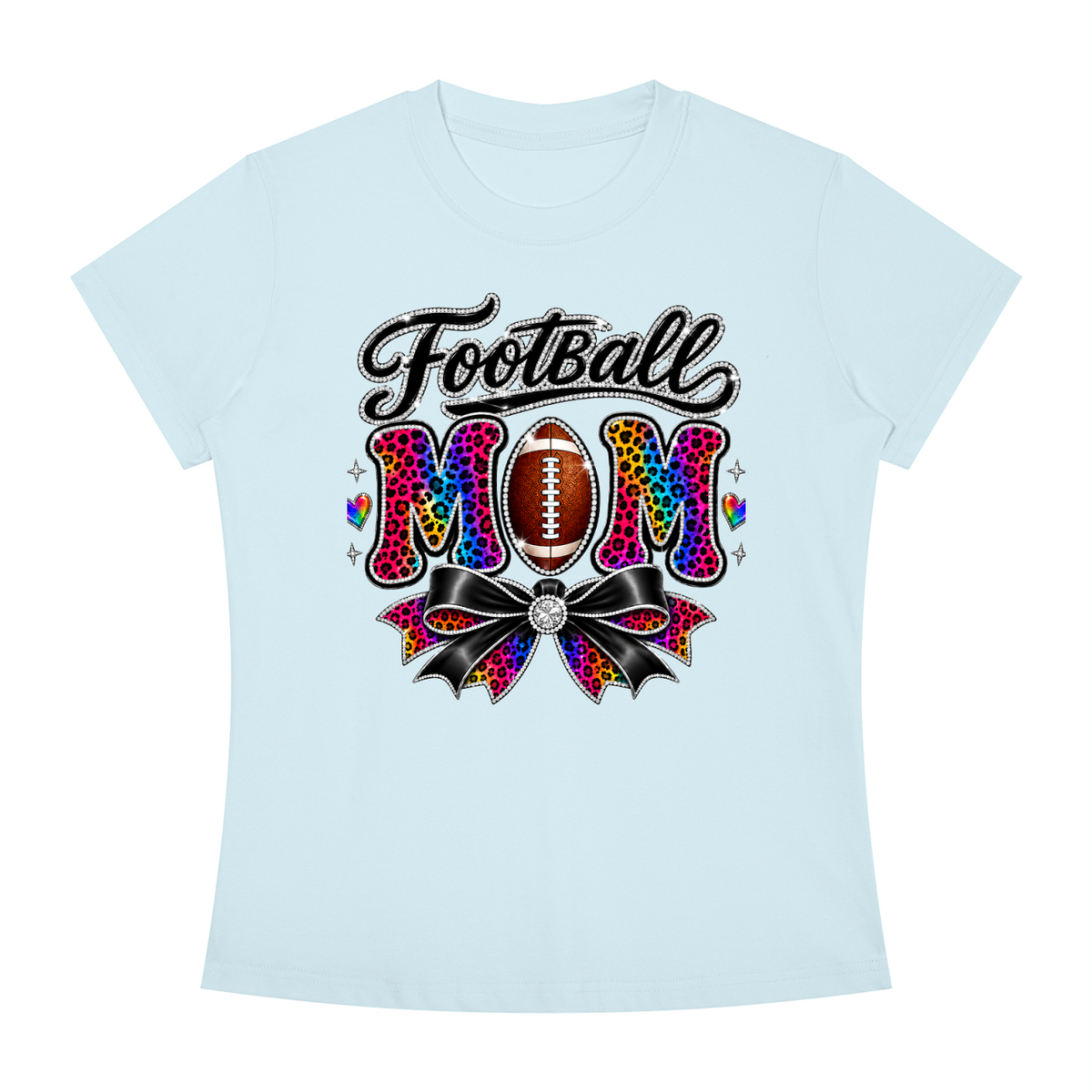 Football Mom Slim Fit Crewneck T-Shirt