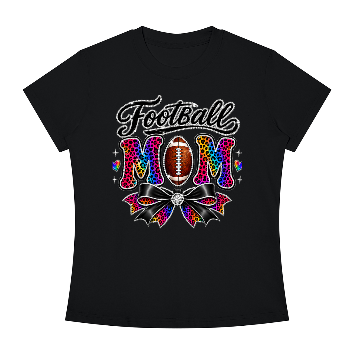Football Mom Slim Fit Crewneck T-Shirt