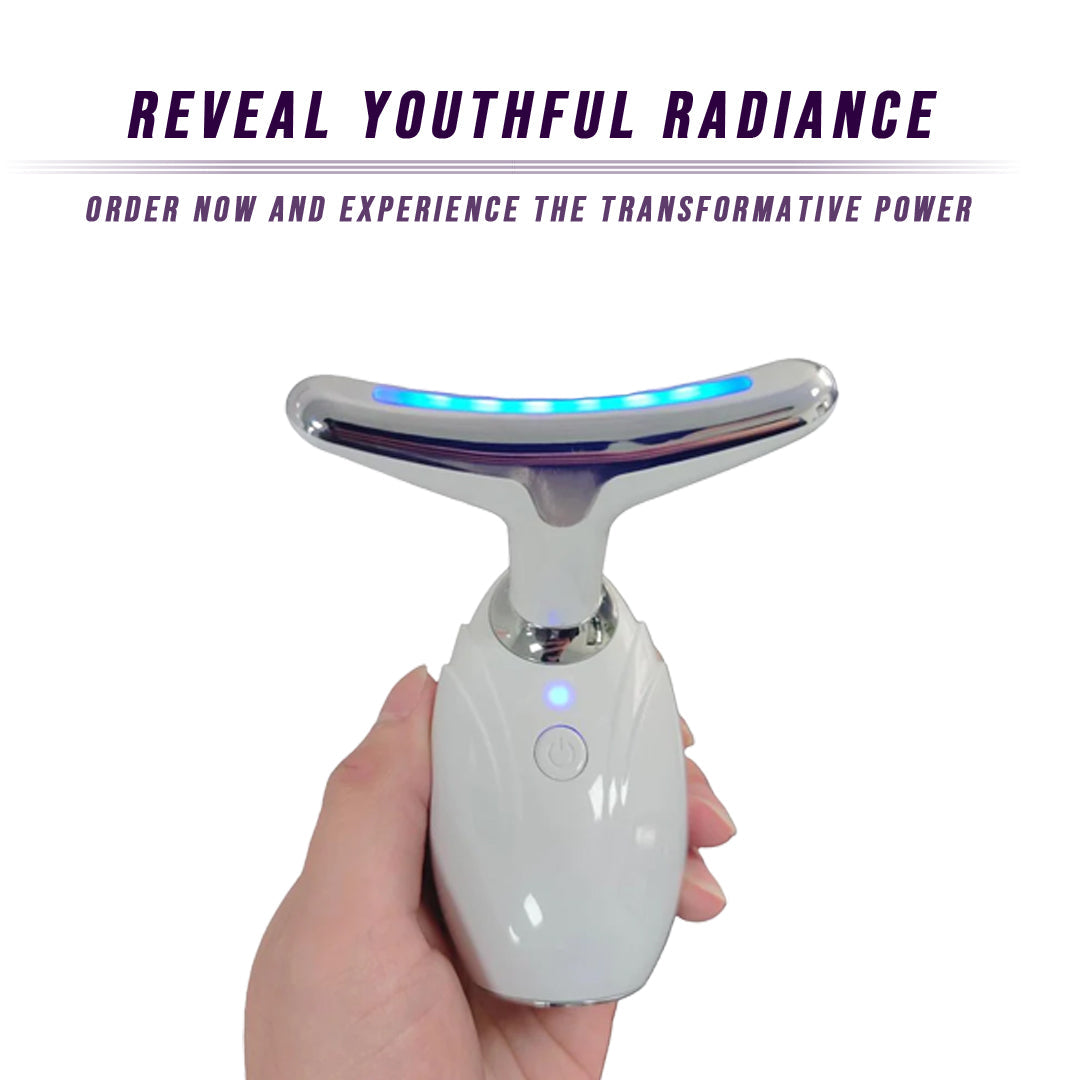 Revitalize your skin with the Neck &amp; Face Lifting LED Therapy Device — a sleek, skin-enhancing tool designed to lift, firm, and rejuvenate. Using advanced LED light technology, it targets signs of aging and promotes a radiant, youthful glow. Ideal for daily use and perfect for elevating your skincare routine.