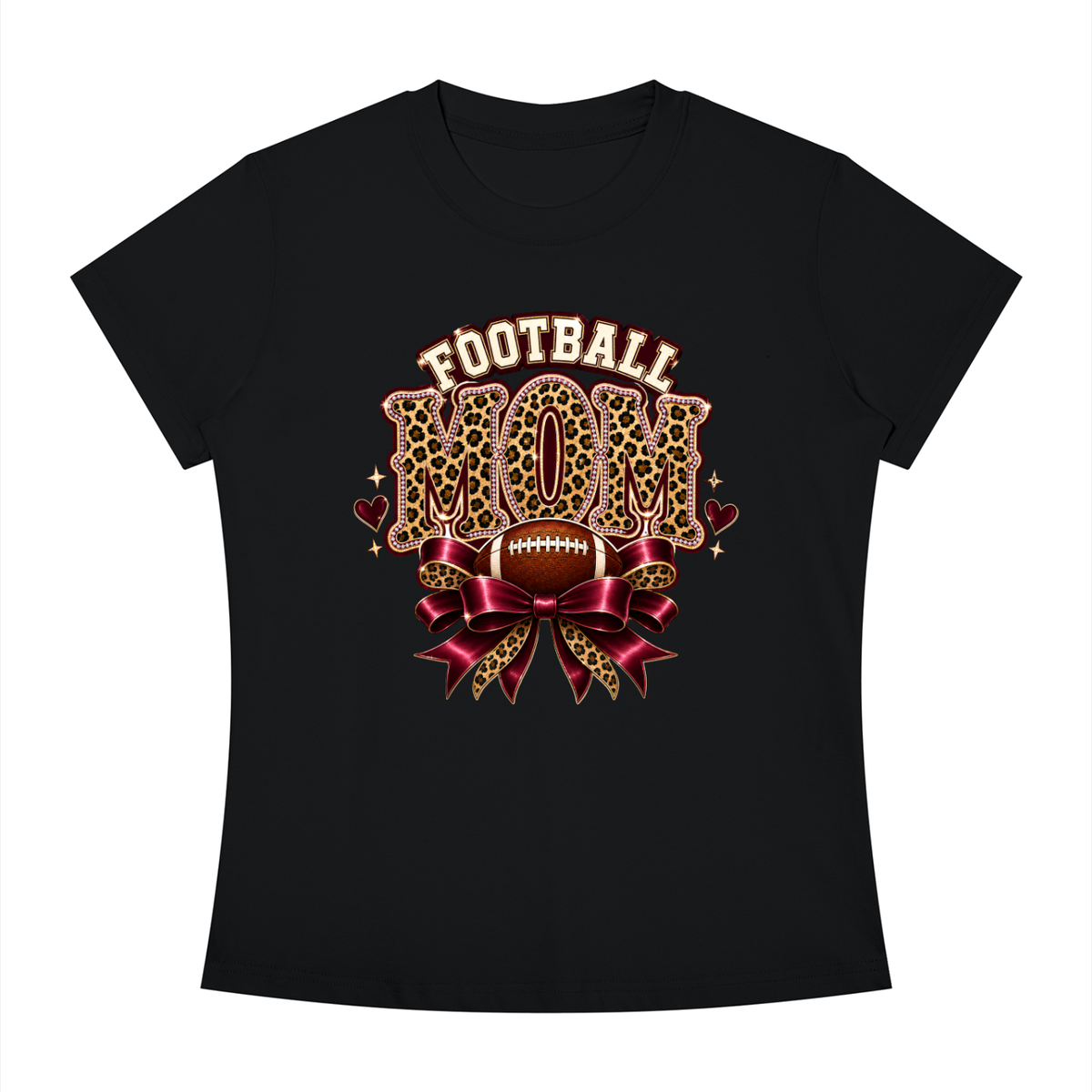 Football Mom Slim Fit Crewneck T-Shirt