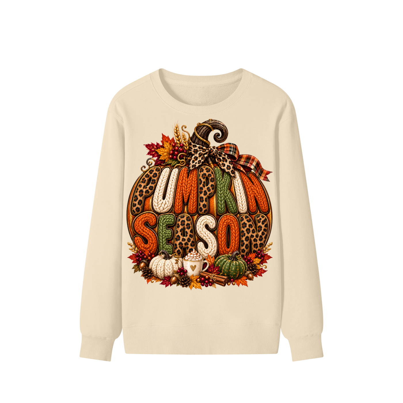 Pumpkin Season Cotton Sweatshirt