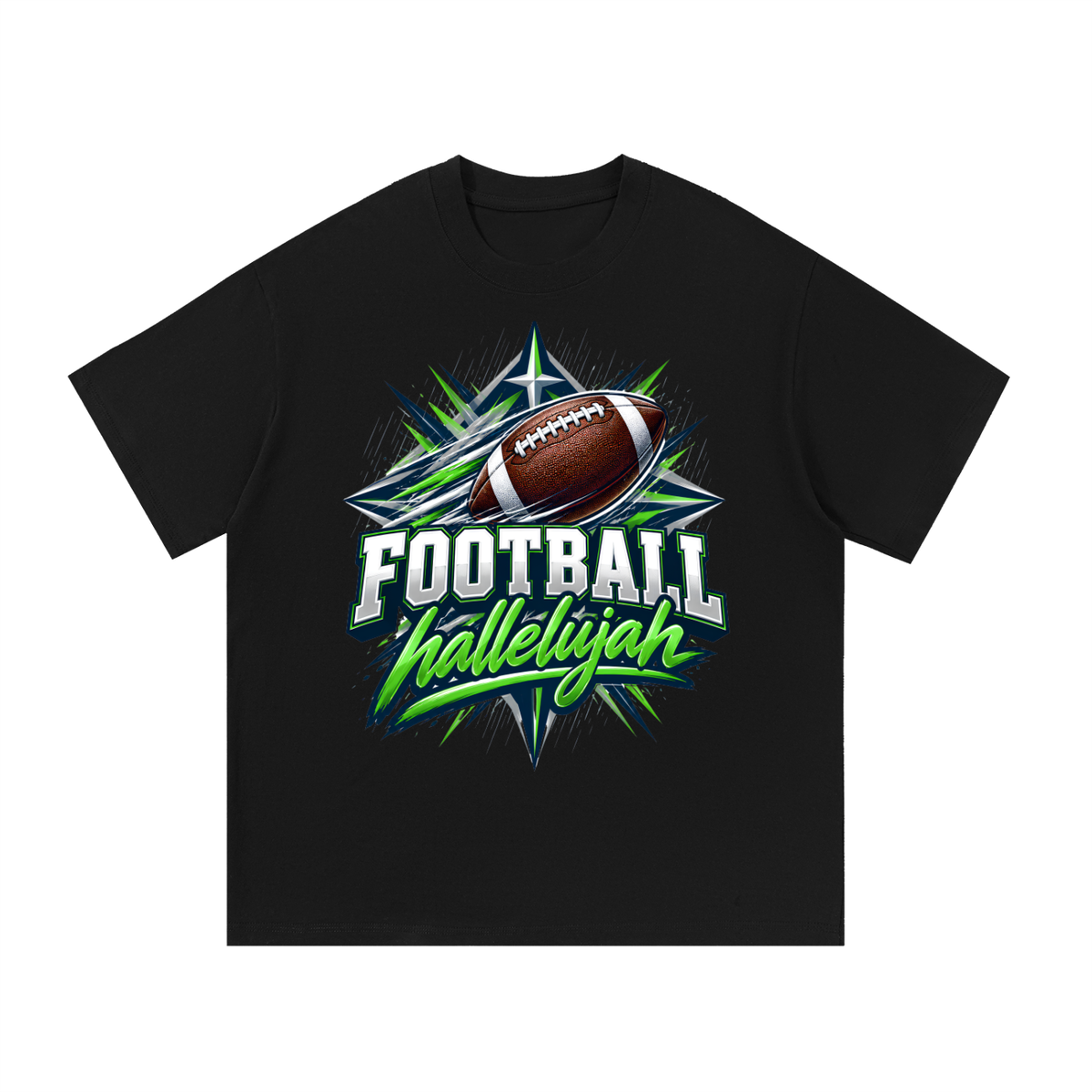 Hallelujah Football Cotton T-Shirt