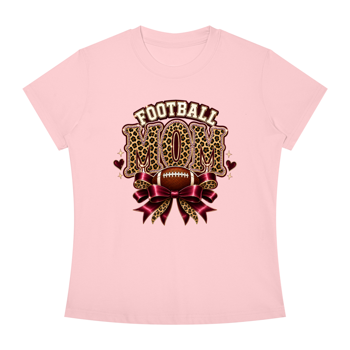 Football Mom Slim Fit Crewneck T-Shirt