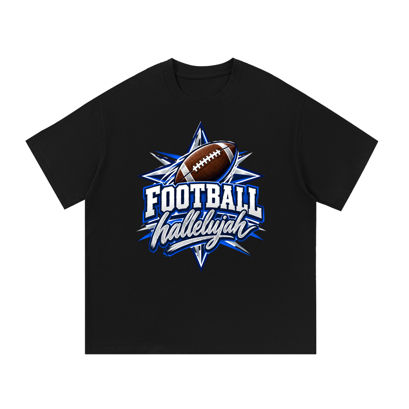 Hallelujah Football Cotton T-Shirt