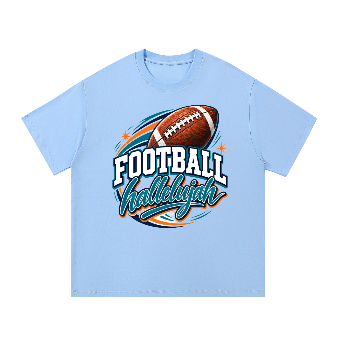 Hallelujah Football Cotton T-Shirt