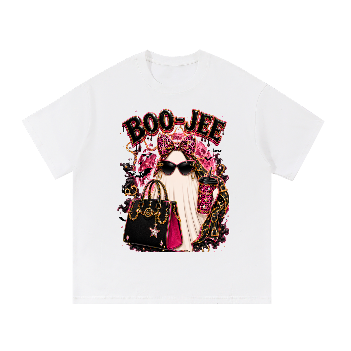 Pink Boo-Jee Cotton T-Shirt