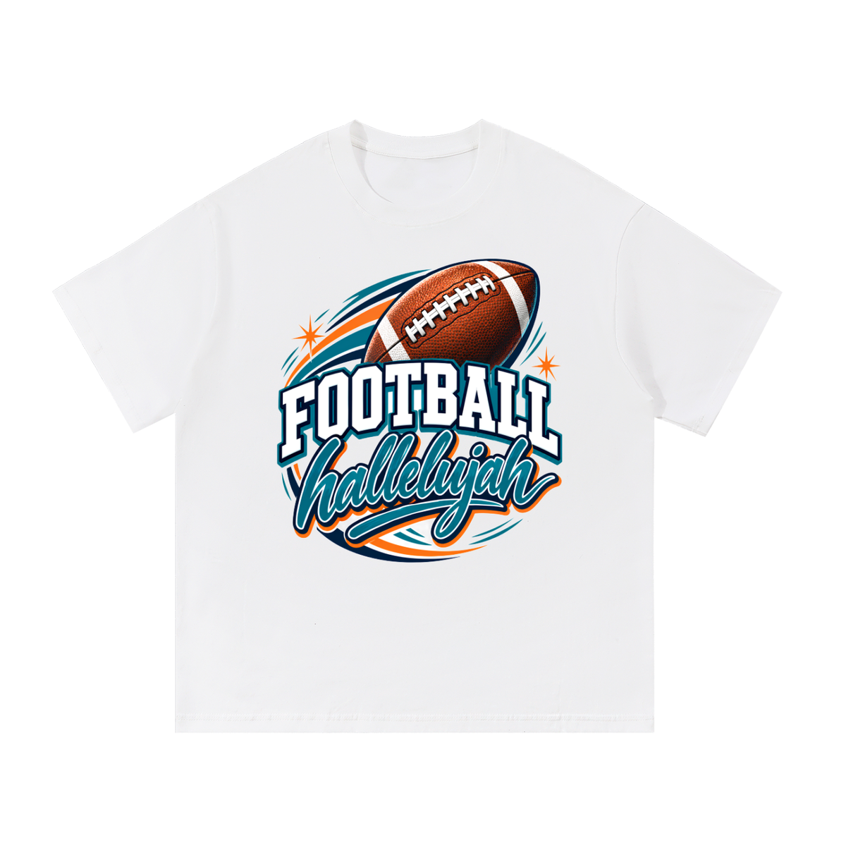 Hallelujah Football Cotton T-Shirt