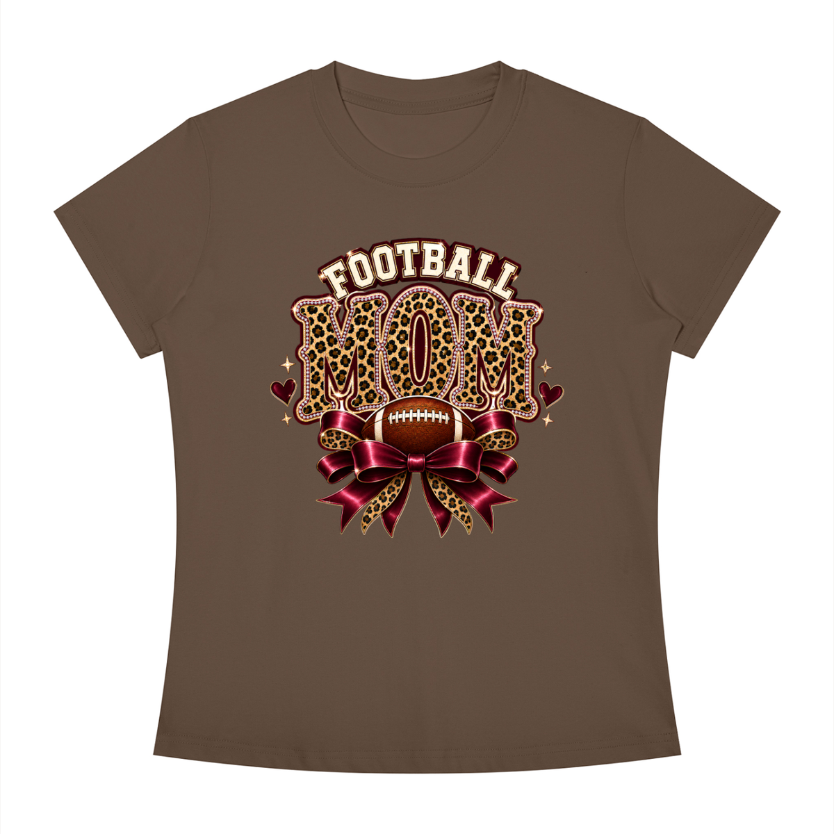 Football Mom Slim Fit Crewneck T-Shirt