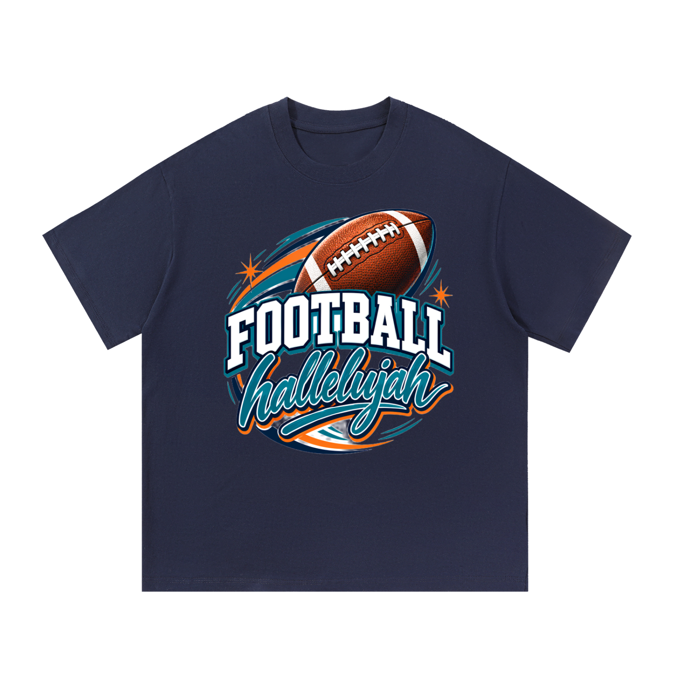Hallelujah Football Cotton T-Shirt